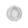 GLOBO FOIL CÍRCULO PLATA 45CM/18". UNIQUE