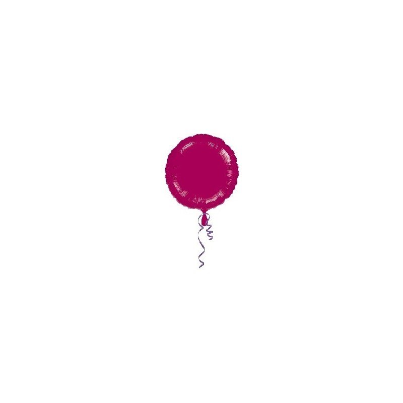 GLOBO METALIZADO CÍRCULO BORGOÑA 43 CM.ANAGRAM
