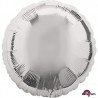GLOBO METALIZADO CÍRCULO PLATA 43 CM. ANAGRAM