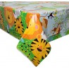 MESA MANTEL PLÁSTICO ANIMALES DE LA JUNGLA 213 x 137 CM
