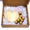 CORAZÓN DE CHOCOLATE BLANCO + BOMBONES