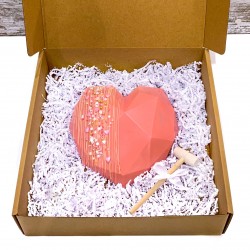 CORAZÓN DE CHOCOLATE NEGRO 70%