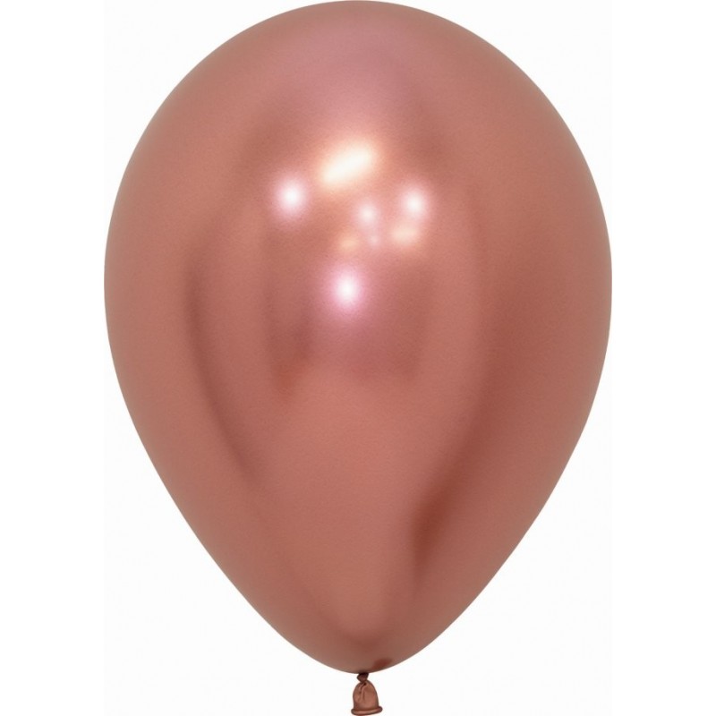 GLOBO HELIO LÁTEX REFLEX ORO ROSA
