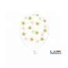 GLOBO HELIO TRANSPATENTE ESTRELLAS ORO