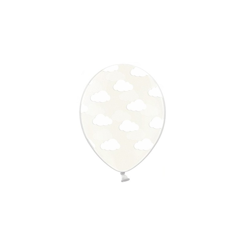 GLOBO HELIO CRISTAL NUBE BLANCA