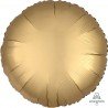 GLOBO FOIL CON HELIO CIRCULO DORADO METAL 48 CM