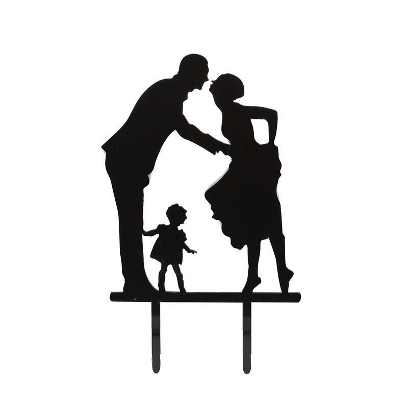 CAKE TOPPER SILUETA FAMILIA N2