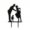 CAKE TOPPER SILUETA FAMILIA N2