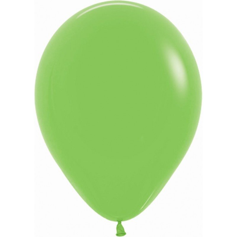 GLOBO HELIO FASHION VERDE BRILLANTE 30 CM.  UNIDAD