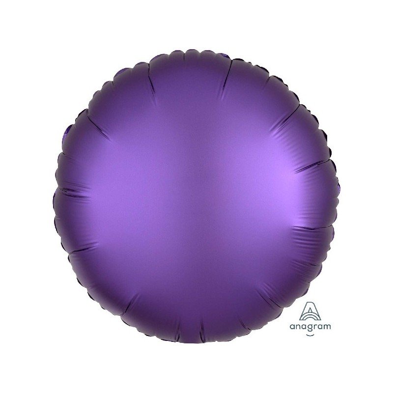 GLOBO CIRCULO METALIZADO PÚRPURA MATE 43CM. ANAGRAM