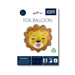GLOBO FORMA CABEZA DE LEON 59 X 58 CM
