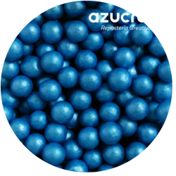PERLAS DE AZÚCAR AZULES 7 MM. AZUCREN BOTE 90 GRAMOS - SIN E171
