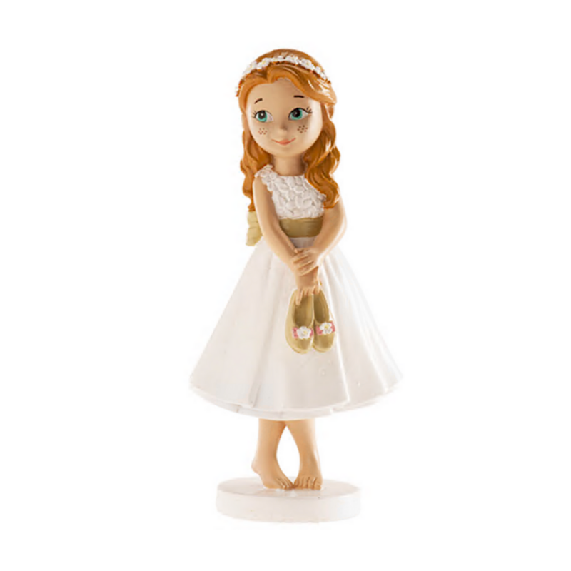 FIGURA PARA TARTA COMUNION - NIÑA DESCALZA FIGURA PARA TARTA COMUNION - NIÑA DESCALZA