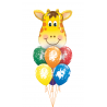 BOUQUET DE GLOBOS CON HELIO JIRAFA