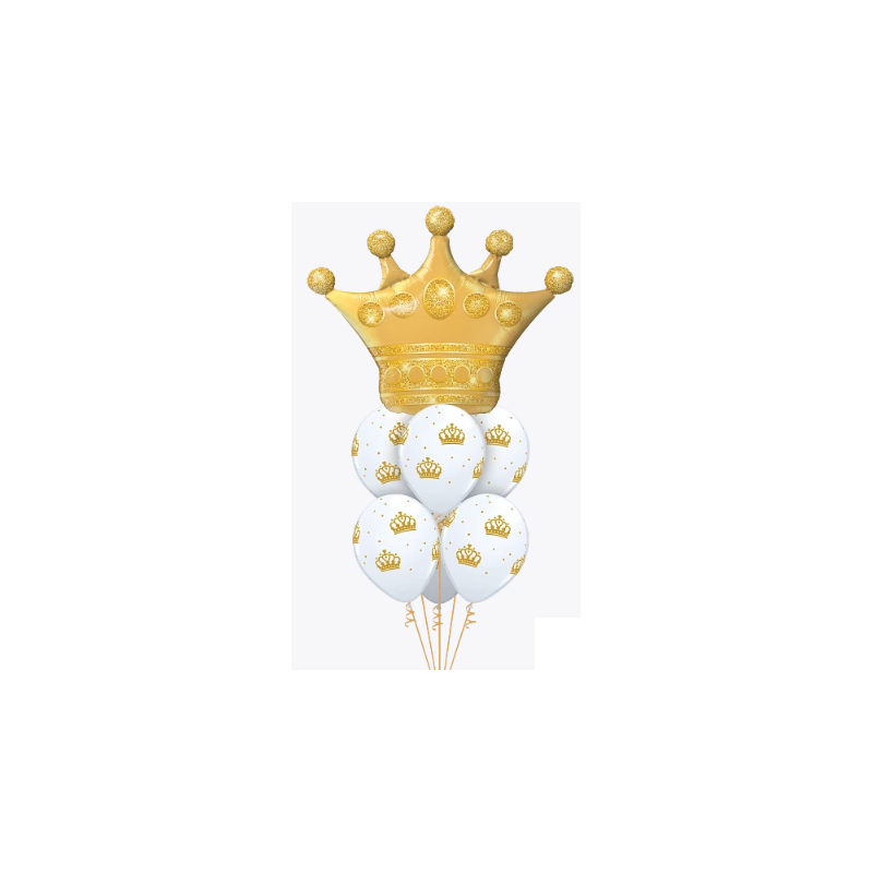 BOUQUET DE GLOBOS CON HELIO CORONA
