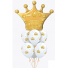 BOUQUET DE GLOBOS CON HELIO CORONA