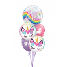 BOUQUET DE GLOBOS CON HELIO UNICORNIO - BURBUJA
