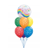 BOUQUET DE GLOBOS CON HELIO BURBUJA