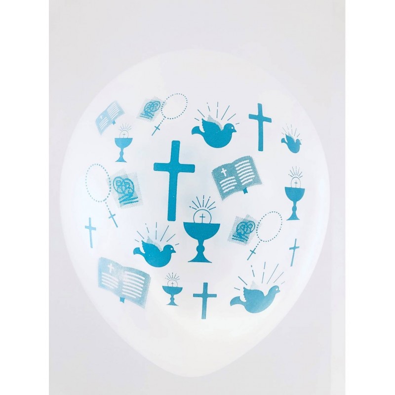 GLOBO MI PRIMERA COMUNIÓN SIMBOLOS CON HELIO. UNIDAD