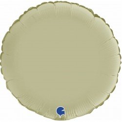 GLOBO CIRCULO VERDE OLIVA SATINADO 46 CM. GRABO