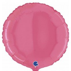 GLOBO CIRCULO ROSA CHICLE 46 CM/18". GRABO