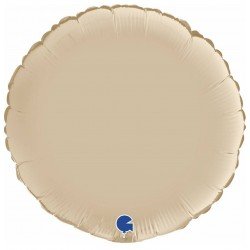 GLOBO CIRCULO CREMA SATINADO 46 CM. GRABO