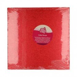 BASE CUADRADA GRUESA ROJA 30X30 CM X 12MM. FUNCAKES