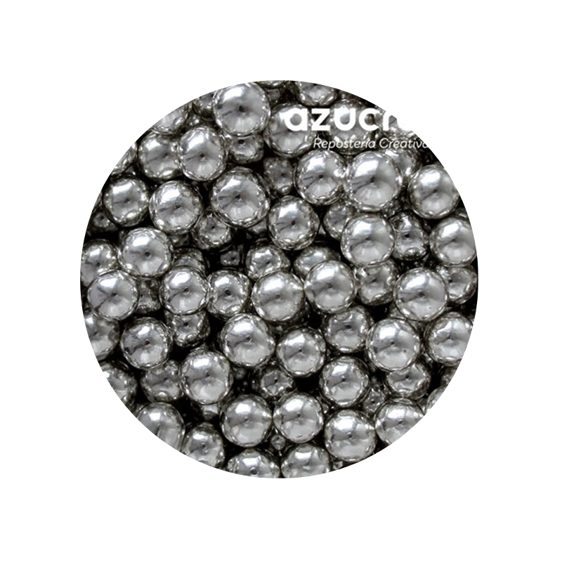 PERLAS DE AZUCAR PLATA 6,8 MM - 90 GR.