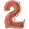 NUMERO  2 ORO ROSA 86 cm - 34"