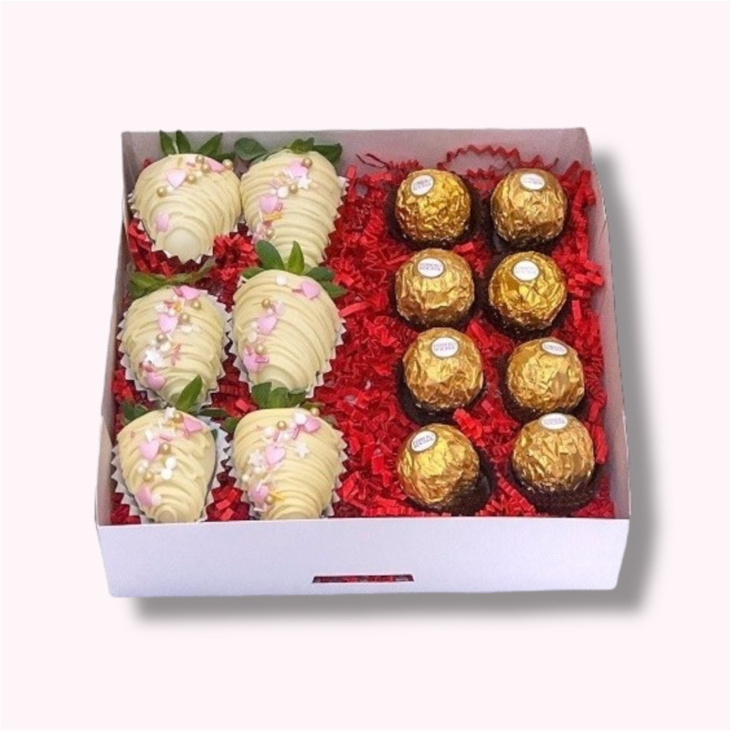 FRESAS CUBIERTAS DE CHOCOLATE + BOMBONES DE CHOCOLATE