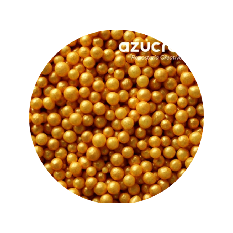 PERLAS AZÚCAR ORO 4 MM. 90 GRAMOS