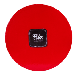 BASE REDONDA ROJA 25 CM X 12 MM.