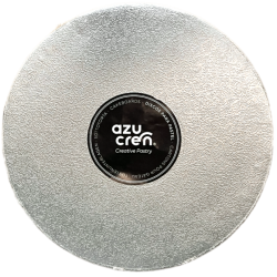 BASE REDONDA  PLATA 25 CM X 12 MM.