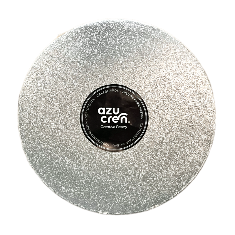 BASE REDONDA  PLATA 25 CM X 12 MM.