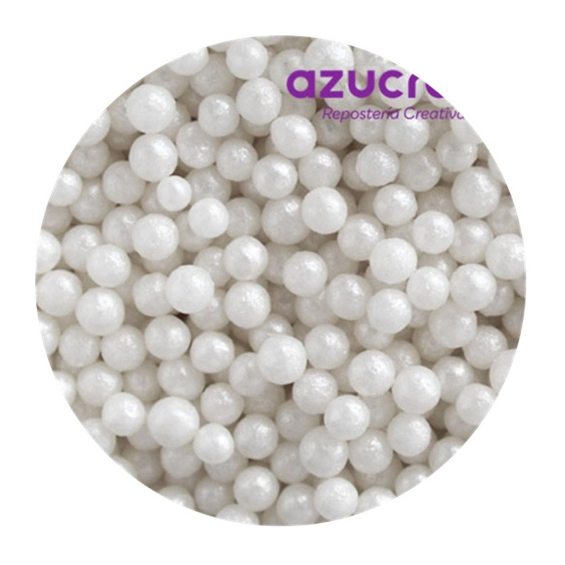 MIX PERLAS DE AZUCAR BLANCAS 4 MM - 90 SIN E171 GR.