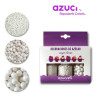 SET 3 DECORACIÓN: NONPAREILS / PERLAS 4MM / PERLAS 7MM BLANCAS