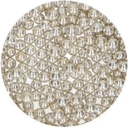 PERLAS DE AZUCAR - PLATA METALIZADO (8 MM) 80 G
