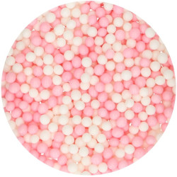 PERLAS DE AZUCAR BLANDAS ROSA Y BLANCO 60 G. FUNCAKES