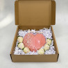 CORAZÓN DE  CHOCOLATE DE COLOR + FRESA