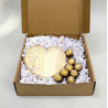 CORAZÓN DE CHOCOLATE BLANCO + BOMBONES