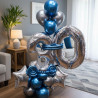 BOUQUET DE GLOBOS CON  NÚMERO