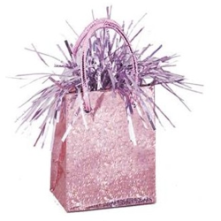 PESO GLOBO MINI BOLSA DE REGALO ROSA